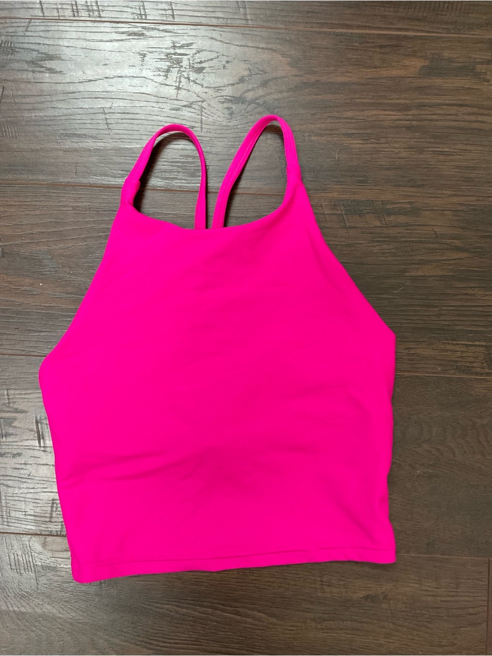 Old Navy Hot Pink High-Neck Cropped Sports Tank